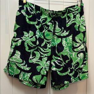 Men’s Swim Trunks Speedo Vibrant Green and Black Sz XL